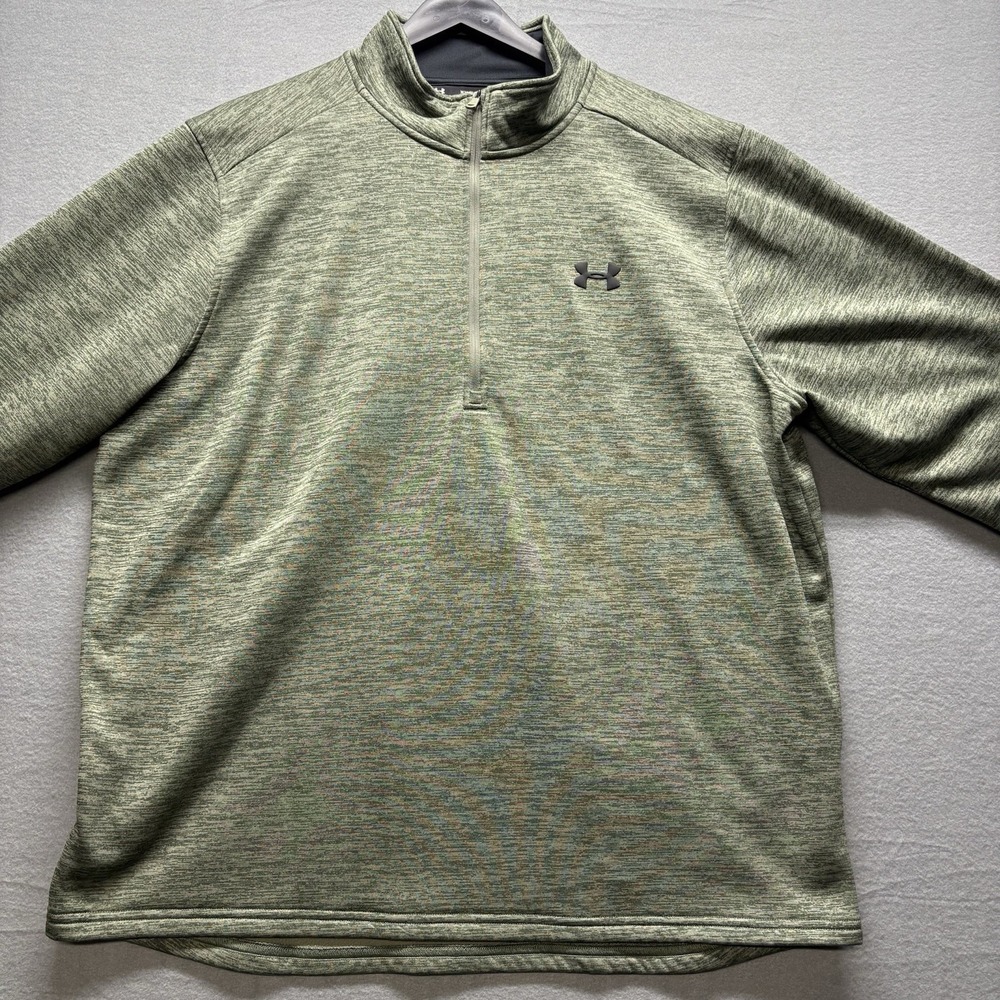 Under Armour Coldgear 1/4 Zip Pullover Loose 2XL Green